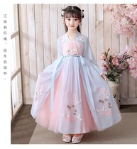 Girls ancient wind Han clothes spring and summer womens baby China Wind comeback goodie womens tennis dress Dress Boy Dress Princess dress