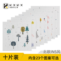 Nordic ins Wind 3d three-dimensional wall stickers bedroom living room TV background self-adhesive wall wallpaper waterproof soft bag warm