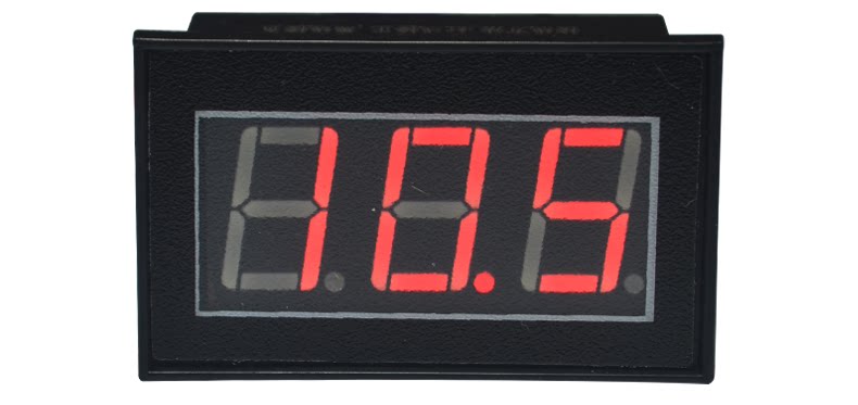 厂家v56d灌封防水dc25030v电动摩托车数显电压表数字电压表头