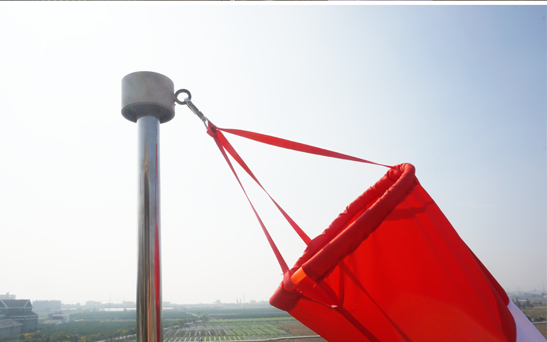 轻质防水型红白相间风向袋风向标风向布袋风向桶油气化专用屋顶