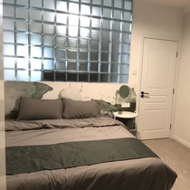 Glass brick bathroom large crystal brick partition wall creative long transparent square screen