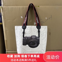 Canon original canvas bag R5 7D2 tote bag camera shape bag personality commemorative diagonal handbag portable