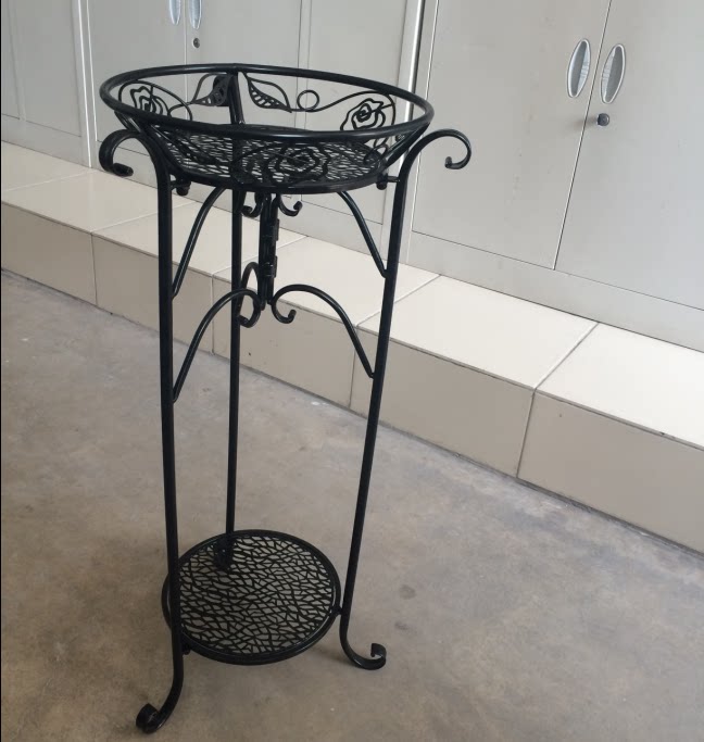 包邮欧式田园 铁艺脸盆架洗脸架面盆架子毛巾架 落地浴室卫浴摆件_7折