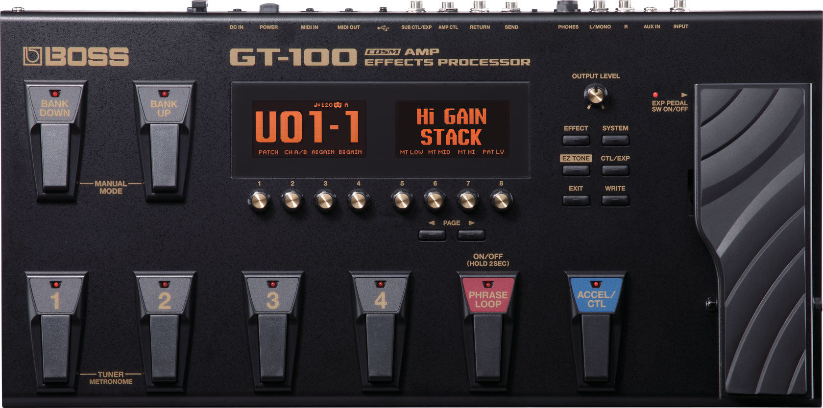 gt100电吉他吉他效果器 综合效果器 送大礼【产品高清主图↓】时间