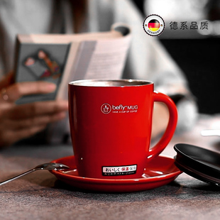 stainless steel mug pure color simple with lid office water cup insulated household coffee cup with handle