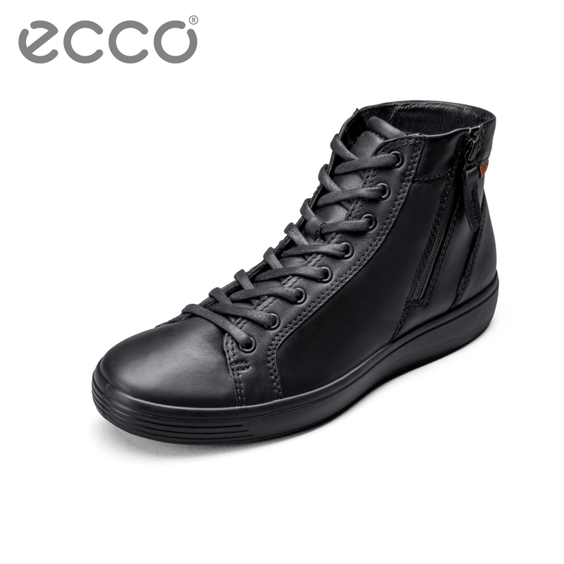 ECCO爱步休闲男士高帮皮鞋 户外时尚透气鞋子男潮 柔酷7号430134 ECCO爱步休闲男士高帮皮鞋 户外时尚透气鞋子男潮 柔酷7号430134
