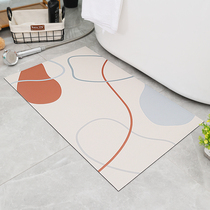 Diatom mud absorbent mat bathroom non-slip quick-drying foot Mat toilet toilet door mat household entrance carpet