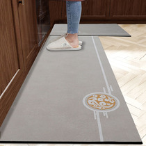 New kitchen floor mat household absorbent oil absorbent long strip foot pad erasable disposable non-slip door mat floor blanket Chinese style