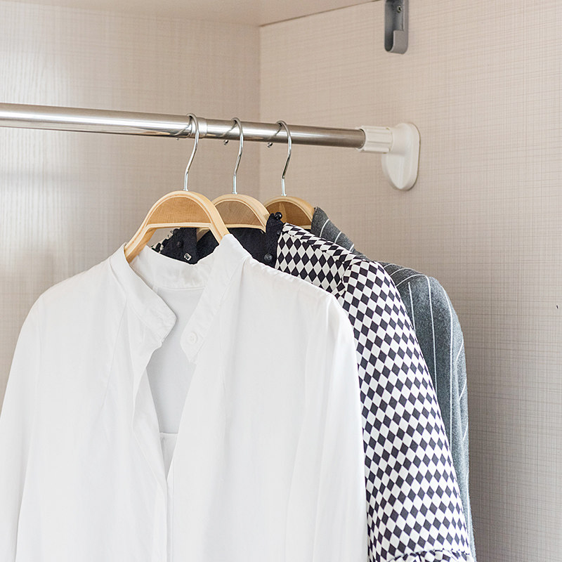 凯洛格卫生间浴室浴帘杆简易伸缩杆加厚晾衣杆