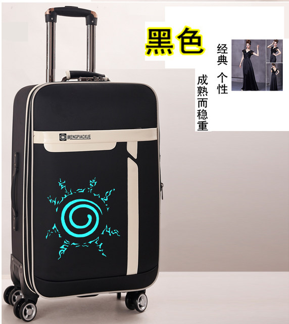 Anime Naruto Naruto Uchiha ນັກຮຽນຜູ້ຊາຍແລະຜູ້ຍິງເດີນທາງ trolley suitcase password boarding hand drag box