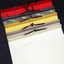 Four-foot open full-open rice paper blank scroll high temperature thick full-frame calligraphy painting axis banner vertical frame