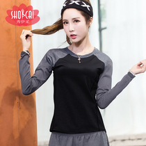 2022 new short sleeves T-shirt female summer yoga sports running speed dry clothes loose blouse with slim long sleeve t-shirt