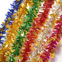 Wedding ribbons latte art wedding room decoration tops colorful strips opening birthday party Childrens Day decoration 61