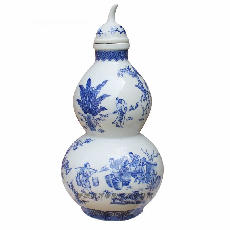 Five good big just 3 kg 2 jins home hip an empty bottle gourd ceramic terms bottle wine jar sealed bottles