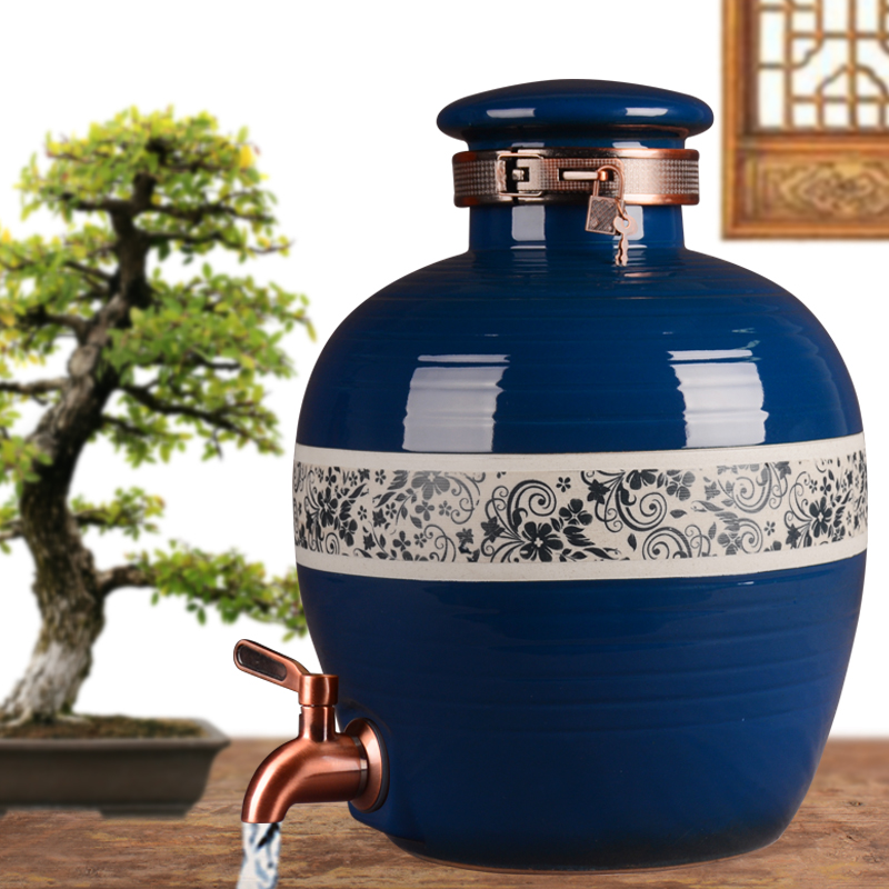 Jingdezhen ceramic jars big it mercifully jars with leading 20 jins 30 jin wine bottle sealed jars