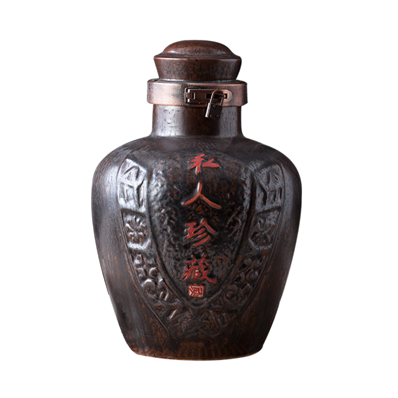 Hoard jars sealed jar jar of wine jar sealing jars 10 jins to jingdezhen ceramic terms bottle