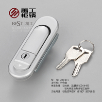 Power distribution cabinet door lock AB303-1-2 mechanical box electric cabinet box lock power distribution box handle lock equipment door plane lock