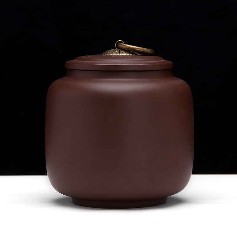 Mingyuan FengTang authentic yixing undressed ore violet arenaceous caddy fixings large section 1 catty loading manual sealing as cans of pu - erh tea POTS