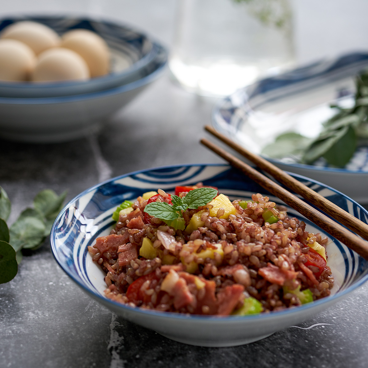 Jingdezhen Japanese dishes home outfit under glaze color porcelain ceramic round microwave oven plate plate