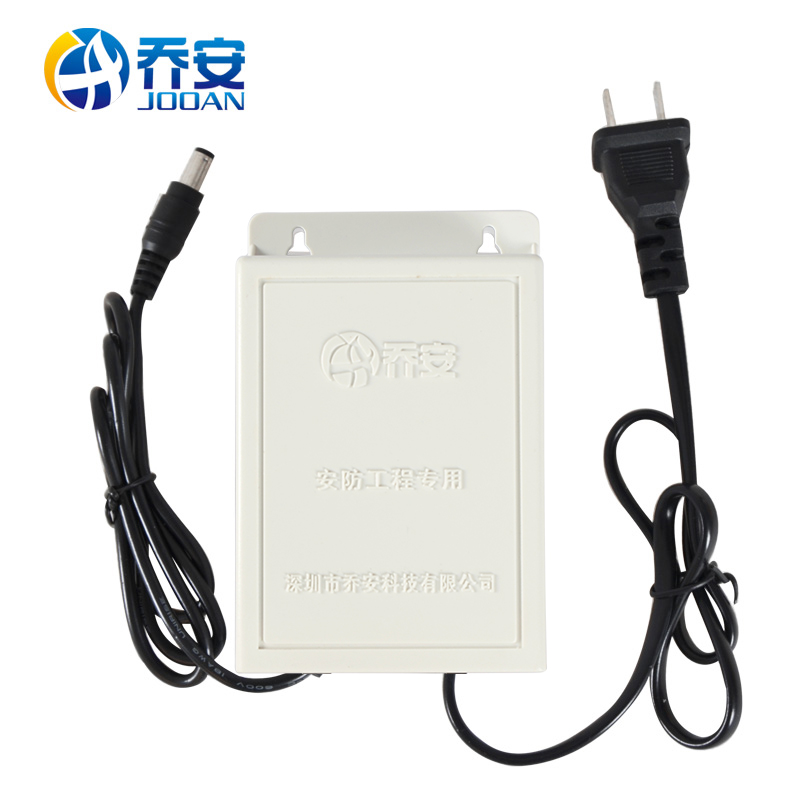 乔安 12V2A防水变压器 3C 电源适配器  可壁挂开关 户外监控电源产品展示图3