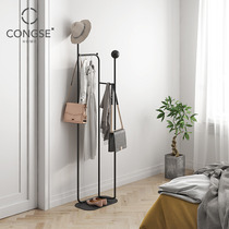 Nordic ins hangers household floor-to-ceiling bedroom light luxury clothes rack simple modern metal corner coat rack