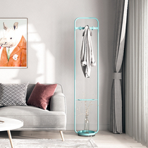 Simple household coat rack floor-to-ceiling Nordic style clothes bar bedroom clothes rack living room door iron hanging clothes rack