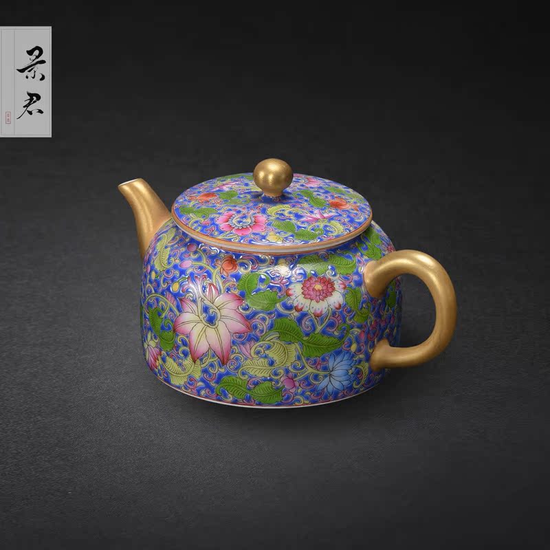 JingJun jingdezhen hand - made ceramic teapot kung fu tea set single pot of tea set to filter the teapot