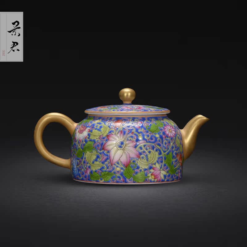 JingJun jingdezhen hand - made ceramic teapot kung fu tea set single pot of tea set to filter the teapot