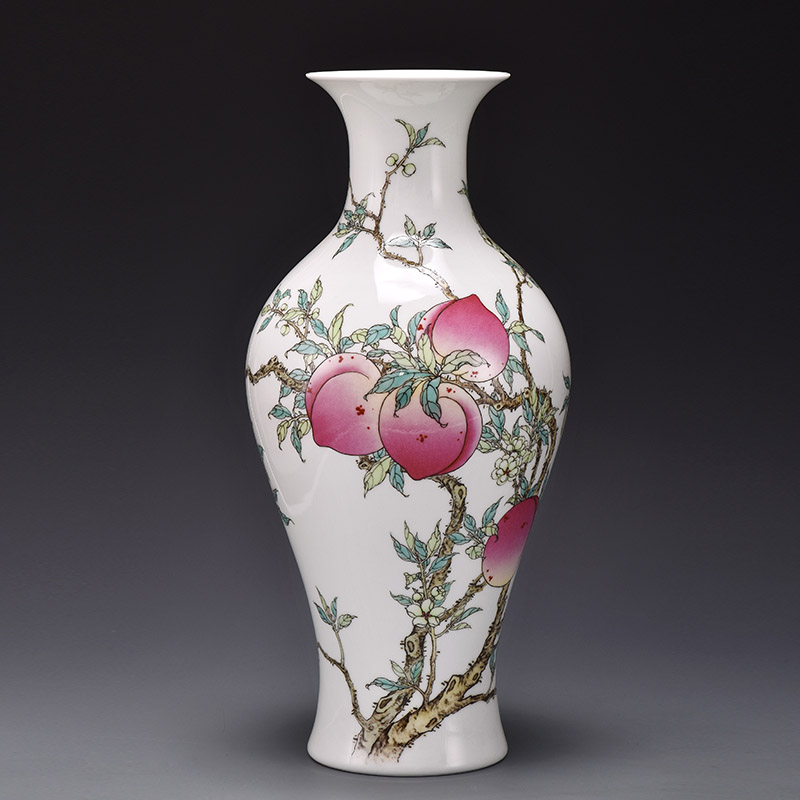 Jingdezhen ceramics by hand China wind restoring ancient ways is the sitting room flower vase furnishing articles of Chinese style decoration decoration process