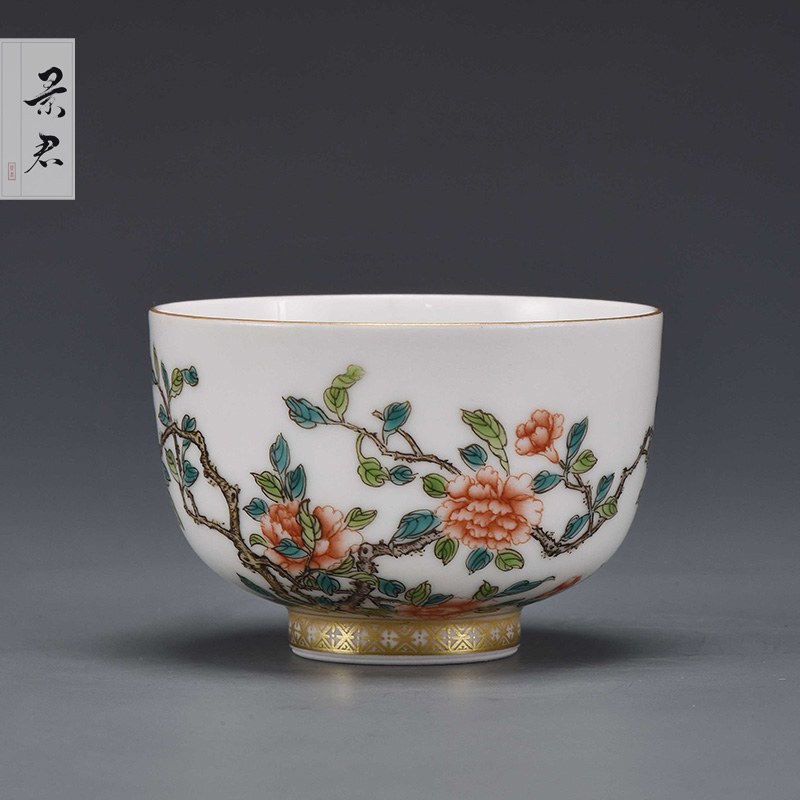 JingJun jingdezhen ceramics masters cup single cup cup teacups hand - made ceramic sample tea cup kung fu tea cups