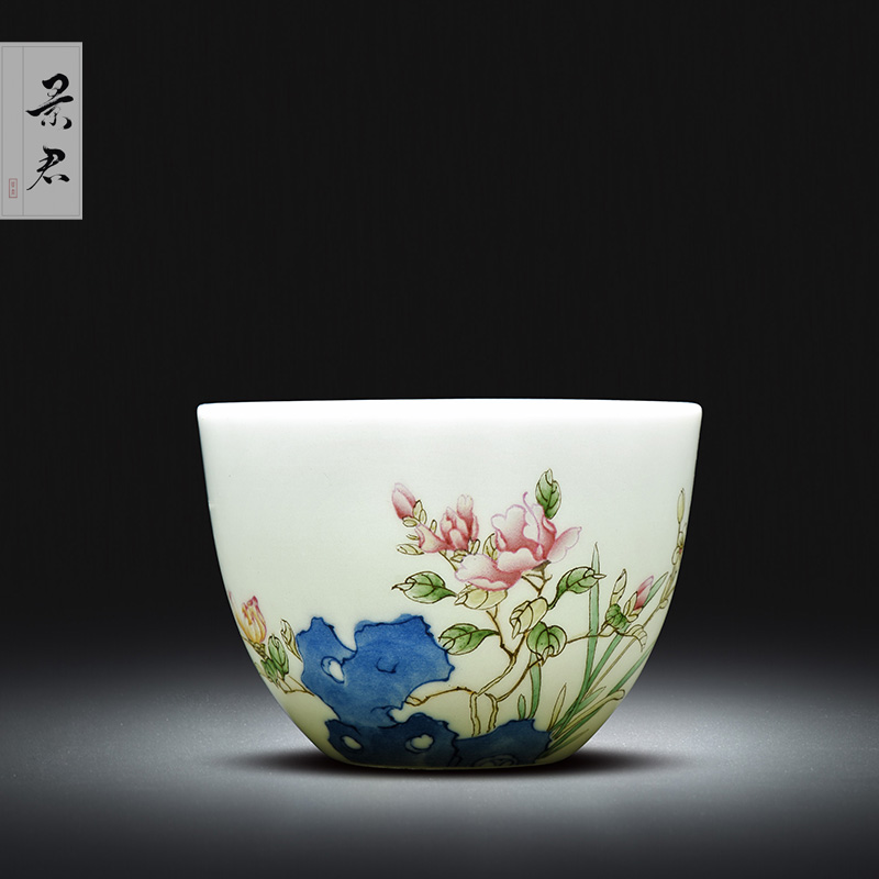 Jingdezhen ceramic porcelain enamel see all hand sample tea cup kung fu tea cup ceramic cup personal Lord