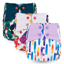 July New flower color pocket eco-friendly washable diaper diaper diaper baby male and female baby newborn both sizes adjustable