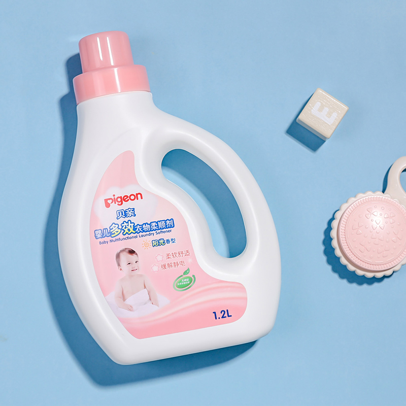 pigeon baby multi effect clothes washing softener 1.2l soft clothes color protection and static electricity relieving children's products