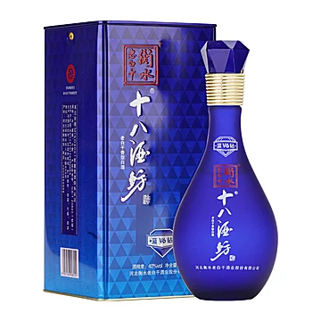 猫超！十八酒坊蓝钻V6白酒40度480ml*4瓶[10元优惠券]-寻折猪