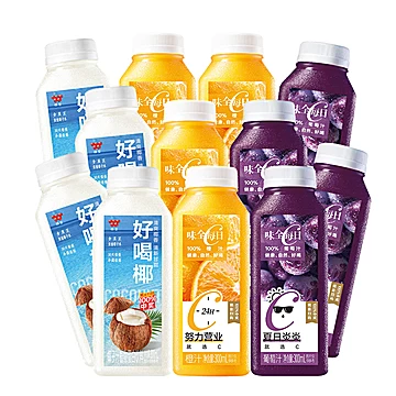 返4元猫卡！味全橙汁葡萄汁椰汁300ml×12瓶[6元优惠券]-寻折猪