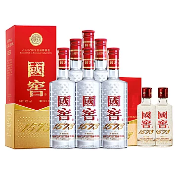 国窖1573白酒52度500ml*6整箱+赠2瓶50ml[30元优惠券]-寻折猪