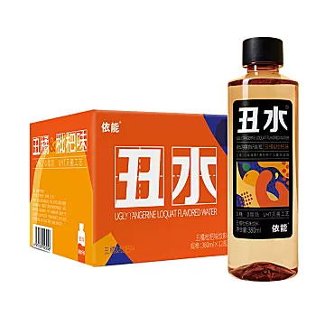 依能丑水丑橘枇杷风味饮料380ml*12瓶[10元优惠券]-寻折猪