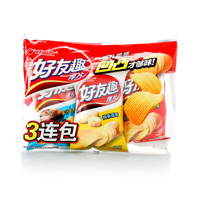 【天猫超市】orion/好丽友好友趣三连包4种口味随机发送 111g*2