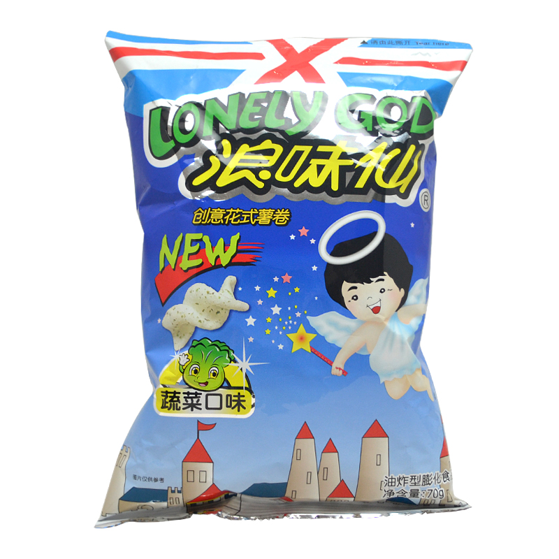 【天猫超市】旺旺 浪味仙 70g 蔬菜原味 休闲零食 膨化薯片薯卷