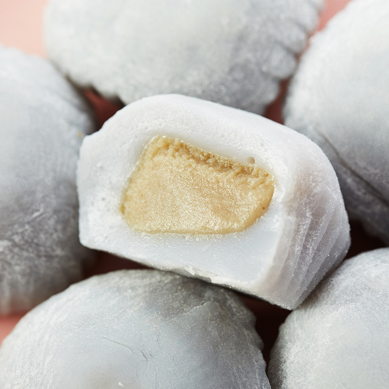 【天猫超市】台湾进口 竹叶堂芋头大福麻薯210g*2盒日式大福糕点