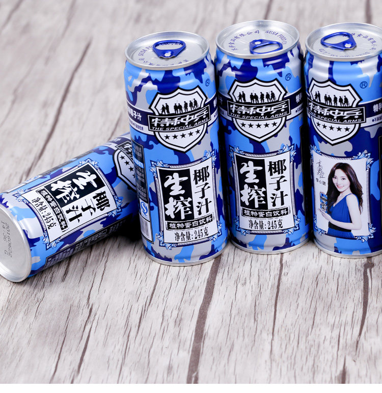 特种兵生榨椰子汁245mlx12罐