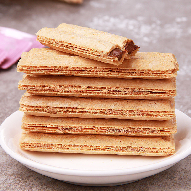 牛奶夹心巧克力威化饼干