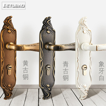 Nordic quiet toilet bathroom lock magnetic absorption household bathroom bathroom door lock lock key door handle