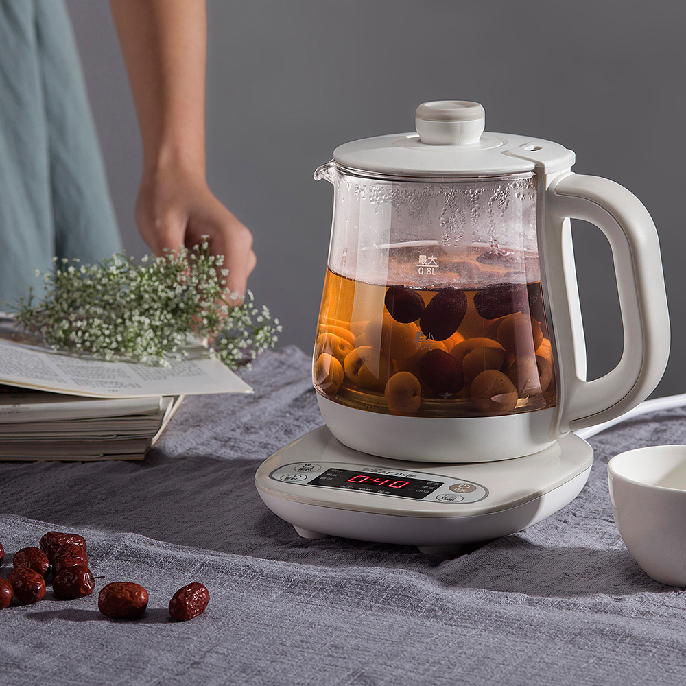 小熊多功能办公室玻璃养生壶加厚电热烧水壶花茶壶全自动煮茶水壶