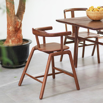 Tiancheng high-foot childrens chair solid wood backrest growing baby dining stool new Chinese style modern minimalist Suyuan furniture