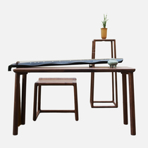 Piano room furniture combination Piano table piano bench flower table New Chinese style solid wood modern simplicity Suyuan furniture