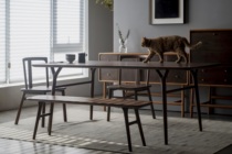 Dining room furniture combination Dining table and chairs side cabinet New Chinese style solid wood modern simplicity Suyuan furniture