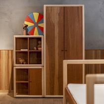 Yuanbai Childrens Wardrobe Bedroom Household Practical Wardrobe New Chinese Style Solid Wood Modern Simple Suyuan Furniture