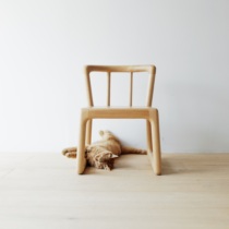 Yuanbai Childrens Back Chair Hard Maple Small Chair Changing Shoe Stool New Chinese Style Solid Wood Simple Suyuan Furniture