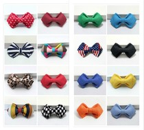 Safety pin Canvas bow Boys and girls hundred matching ornaments Baby childrens bow tie
